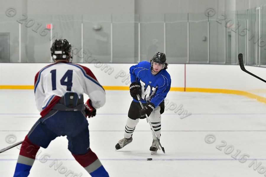 Wheaton College Men\'s Ice Hockey vs Middlesex Community College. - Photo By: KEITH NORDSTROM